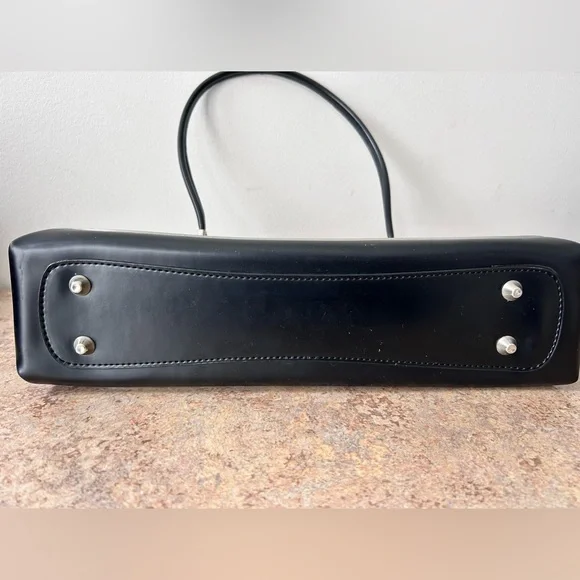 Beijo Y2K Frosty Silver color with Black Shoulder Purse - Picture 4 of 14